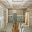 chantier cloisons interieures et menuiserie